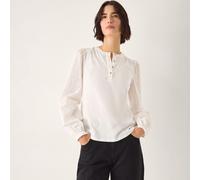 Monsoon Flossy Cotton Blouse IVORY 2XL