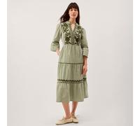 Monsoon Gaia Gingham Dress GREEN 2XL