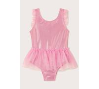 Monsoon Girl's Baby Floral Mesh Swimsuit Pink | Size: 0/3 m