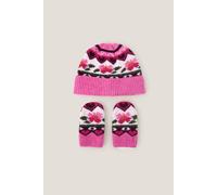 Monsoon Girl's Baby Rose Knit Hat & Mitten Set Multi | Size: 1-2 Years Monsoon Multicolor 1-2 Years