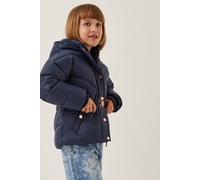 Monsoon Girl's Belted Puffer Jacket Blue in Navy | Size: 5-6 Years Monsoon Navy 5-6 Years