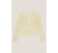 Monsoon Girl's Cropped Knit Cardigan Sweater Ivory | Size: 9/10 Years