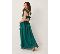 Monsoon Girl's Indi Tie-Back Prom Dress Purple in Teal | Size: 9 Years