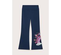 Monsoon Girl's Rainbow Kick Flare Leggings in Blue | Size: 5/6 Years