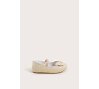 Monsoon Girl's Sparkle Bow Walker Shoes in Gold | Size: 12/24 m