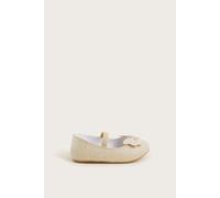 Monsoon Girl's Sparkle Bow Walker Shoes in Gold | Size: 9-12 m Monsoon Gold 9-12 m