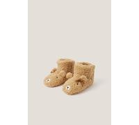 Monsoon Girl's Teddy Bear Slipper Boots Tan | Size: Infant 11/12