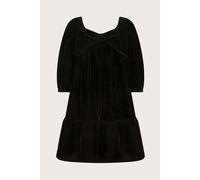 Monsoon Girl's Velour Bow Dress Black | Size: 5 Years