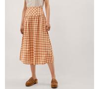 Monsoon Hattie Gingham Check Skirt CORAL SIZE 10