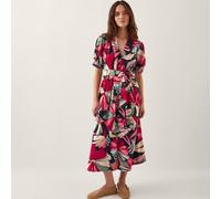 Monsoon Jemima Print Shirt Dress RED MULTI LARGE