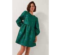 Monsoon Women's Jolene Floral Jacquard Mini Dress Green | Size: 16 Monsoon Green 16