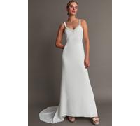 Monsoon Kate Pearl Trim Bridal Dress Ivory Ivory 16