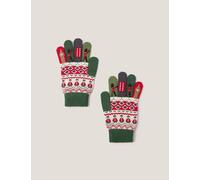 Monsoon Kids' London Novelty Gloves (3-10 Yrs) Green Mix