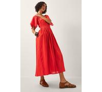 Monsoon Women's Lane Pintuck Lace Midi Dress Orange | Size: XL Monsoon Orange XL