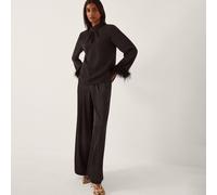 Monsoon Luella Feather Top BLACK SIZE 10