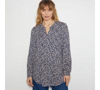 Monsoon Molly Printed Blouse NAVY MEDIUM