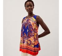 Monsoon Padma Printed Top COBALT MULTI 2XL