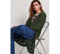 Monsoon Phea Pointelle Cardigan Khaki