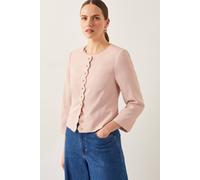 Monsoon Ruth Scallop Jacket Pink Pink
