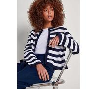 Monsoon Samara Stripe Cardigan Navy