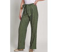 Monsoon Susan Stripe Trousers Khaki