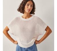Monsoon Sybil Short Sleeve Knit Jumper IVORY 2XL