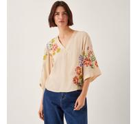 Monsoon Sylvia Embellished Tie Top APRICOT 2XL