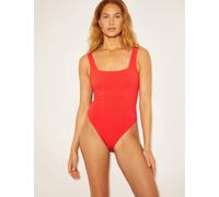 Monsoon Textured Square Neck Swimsuit Pink