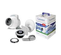 Monsoon Turbo Shower Fan with Light Kit LED
