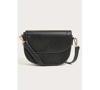 Monsoon Vegan Leather Crossbody Bag Black