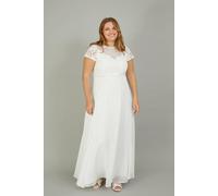 Monsoon Women's 'Angela' Lace Bridal Maxi Dress in Ivory | Size: 12