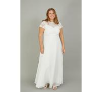 Monsoon Women's 'Angela' Lace Bridal Maxi Dress in Ivory | Size: 6 Monsoon Ivory 6