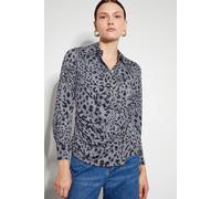 Monsoon Women's Aubrey Jersey Leopard Print Shirt in Grey | Size: 24