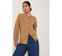 Monsoon Women's Bella Braid Pocket Cardigan Sweater Camel | Size: Medium