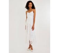 Monsoon Women's Carla Lace Hanky Hem Bridal Maxi Dress Ivory | Size: 10