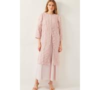 Monsoon Women's Elora Duster Coat Pink | Size: 12