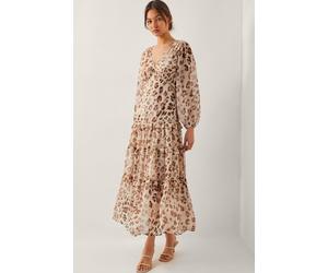 Monsoon Women's Leona Leopard Print Maxi Dress Brown | Size: 22 Monsoon Brown 22