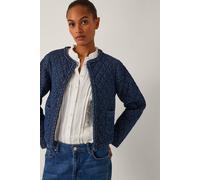 Monsoon Women's Martha Denim Plait Jacket Blue | Size: 2XL Monsoon Blue 2XL