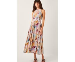 Monsoon Women's Mia Floral Embroidered Halter Midi Dress Multi | Size: 20 Monsoon Multicolor 20