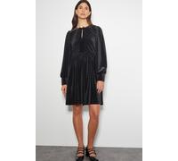 Monsoon Women's Nora Long Sleeve Velvet Mini Dress Black | Size: 16 Monsoon Black 16