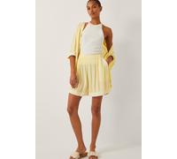 Monsoon Women's Sienna Ricrac Crinkle Shorts Yellow | Size: 2XL