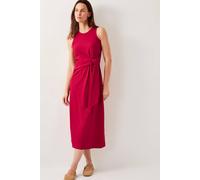 Monsoon Women's Sleeveless Tie-Side Column Midi Dress Red | Size: 2XL