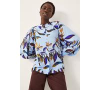 Monsoon Women's Sonya Floral Print Blouson Blouse Blue | Size: Small