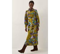 Monsoon Women's Sonya Floral Print Midi Dress Green | Size: 18