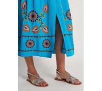 Monsoon Woven Leather Sandals Gold