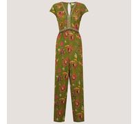 Monsoon Zainab Print Jersey Jumpsuit GREEN SIZE 10