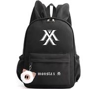 Monsta X Kpop Backpack Cute Rabbit Ears Schoolbag HYUNGWON Jooheon IM Shownu NINHYUK KIHYUN for Boys Girls Monsta X Camping Hiking Rucksack