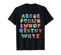 Monster ABC Cute Alphabet Halloween Teacher Costume Kids T-Shirt