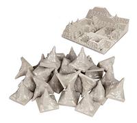 Monster Adventure Terrain- 25pc 1”x1” Paintable Cavern Stalagmite Bulk Set- Stackable 3-D Tabletop Customizable World Builder Compatible with DND Dungeons Dragons, Pathfinder, and All RPG Games