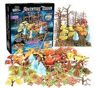 Monster Adventure Terrain 91Pc Fall Foliage Painted Forest Tree Set 3D Modular, Stackable Tabletop World Builder- Use Alone w/Other Sets-Compatible w DND Dungeons Dragons, Pathfinder, RPG, Xmas Gift